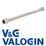 V&G Compression 15 mm X 1/2" Flexible Tap Connector  - 300 mm Long