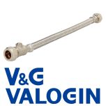 V&G Compression 15 mm X 1/2" Flexible Tap Connector c/w ISO Valve