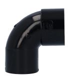 Davant 40mm Black Solvent Waste 90 Degree Spigot Bend