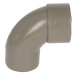 Davant 50mm Grey Solvent Waste 90 Degree Spigot Bend