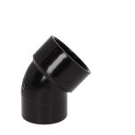 Davant 32mm Black Solvent Waste 45 Degree Spigot Bend