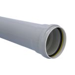 Davant 110mm x 3 Metre Light Grey Ring Seal Soil Pipe 