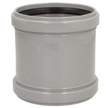 Davant 110mm Ring Seal Light Grey Soil Double Socket Slip Coupler 