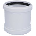 Davant 110mm Ring Seal White Soil Double Socket Coupler 