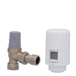 Hive 15mm Angled Smart Thermostatic Radiator Valve, Head and Body