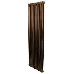 Revive 1800 H X 398 W 2 Column Vertical Hammered Gold Radiator