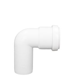 Davant 32mm White Push-Fit Waste 90 Degree Swivel Bend