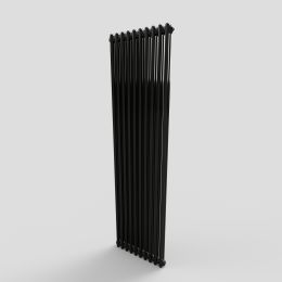 Revive 1800 H X 490 W 2 Column Vertical Jet Black Radiator