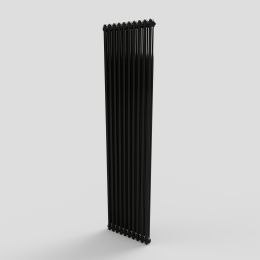 Revive 2000 H X 490 W 2 Column Vertical Jet Black Radiator