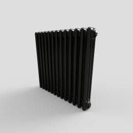 Revive 600 H X 628 W 3 Column Horizontal Jet Black Radiator