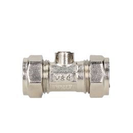 GBF Compression 15 mm Chrome Isolation Valve