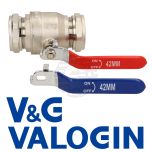 V&G 42 mm Full Bore Lever Ball Valve c/w Hot & Cold Levers