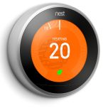 Google Nest Learning Thermostat, 3rd Generation - Stainless Steel