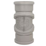 Davant 110mm Ring Seal Light Grey Soil 90 Degree Double Socket Adjustable Bend 